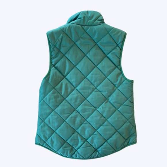 Market & Spruce Green Zip up Quilted Vest Size S - Picture 3 of 4